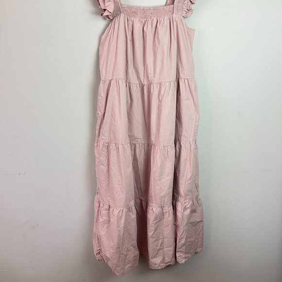 English Factory Pink Ruffle Midi Dress - Picture 2 of 11